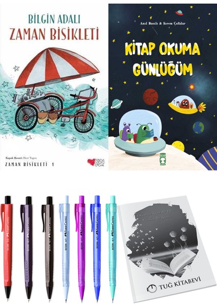 Kitap Okuma Günlüğüm ve Zaman Bisikleti 1 2li Set