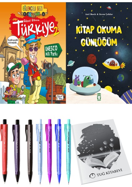 Kitap Okuma Günlüğüm ve Güzel Ülkem Türkiye 2 2li Set