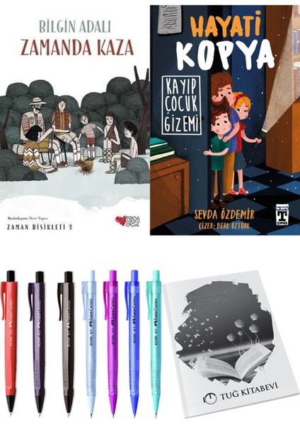 Hayati Kopya Kayıp Çocuk Gizemi ve Zamanda Bisikleti 3 Zamanda Kaza 2li Set