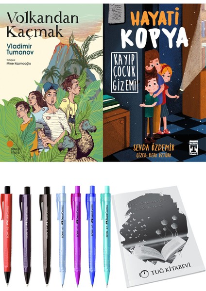 Hayati Kopya Kayıp Çocuk Gizemi ve Volkandan Kaçmak 2li Set