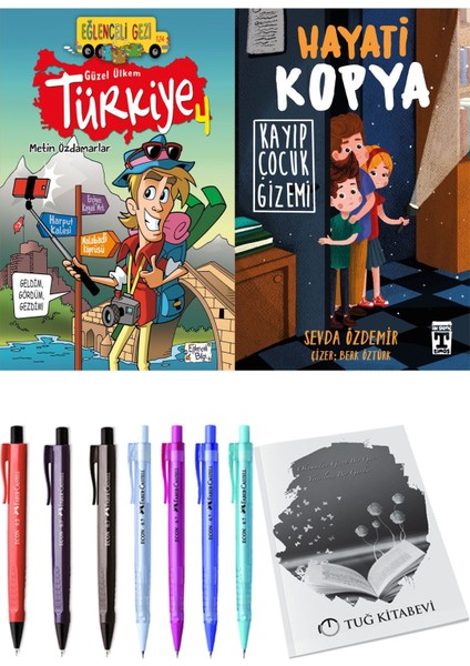 Hayati Kopya Kayıp Çocuk Gizemi ve Güzel Ülkem Türkiye 4 2li Set