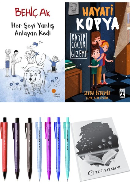 Hayati Kopya Kayıp Çocuk Gizemi ve Her Şeyi Yanlış Anlayan Kedi 2li Set