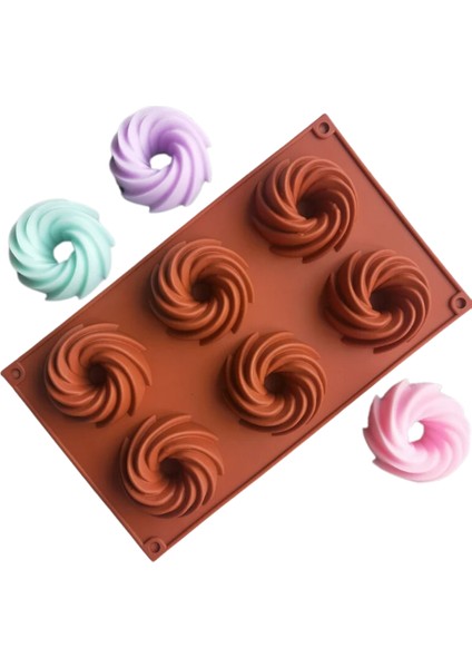 Profesyonel Silikon Kalıp 6 Bölmeli