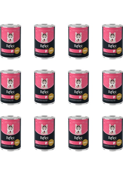 Pate Içinde Et Parçacıklı Yavru Köpek Konservesi 395 gr (12 Adet)