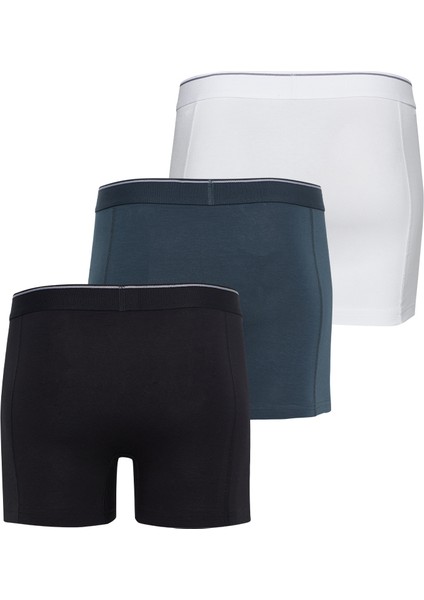 9673 ERKEK TENDER COTTON 3 LÜ BEYAZ-SİYAH-ANTRASİT BOXER fiyatları
