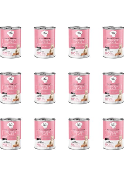 Tavuk Etli Ezme Yavru Kedi Konservesi 400 gr (12 Adet)