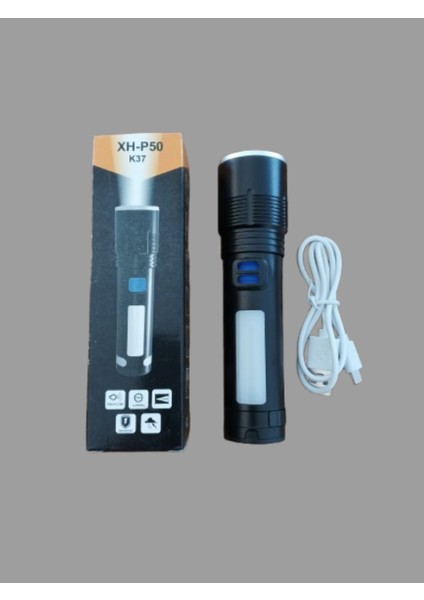 LED Aydınlatmalı Şarjlı El Feneri fiyatları