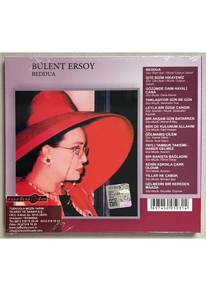 Bülent Ersoy - Beddua CD