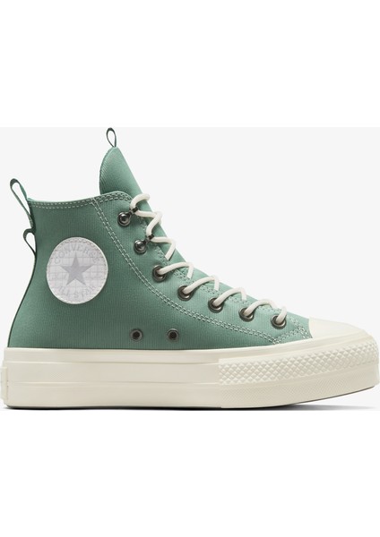 Chuck Taylor All Star Lift Platform Play On Utility Kadın Yeşil Sneaker