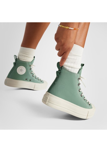 Chuck Taylor All Star Lift Platform Play On Utility Kadın Yeşil Sneaker fırsatları