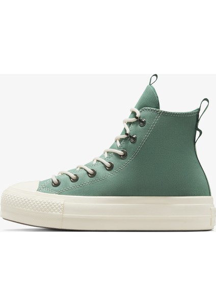 Chuck Taylor All Star Lift Platform Play On Utility Kadın Yeşil Sneaker indirimleri