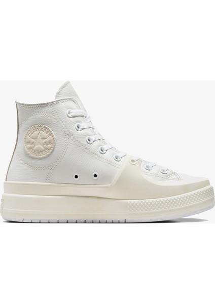 Chuck Taylor All Star Construct Leather Unisex Beyaz Sneaker