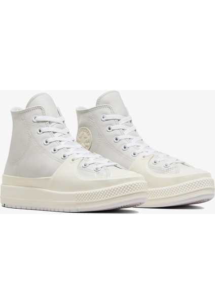 Chuck Taylor All Star Construct Leather Unisex Beyaz Sneaker