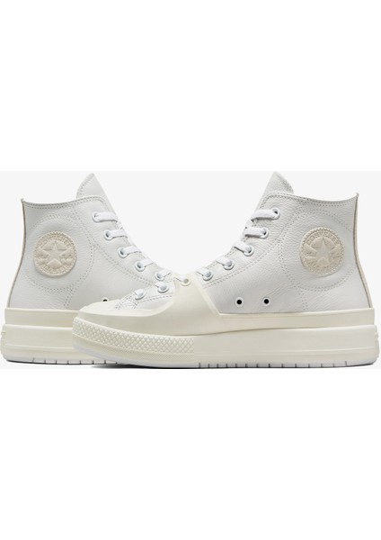 Chuck Taylor All Star Construct Leather Unisex Beyaz Sneaker
