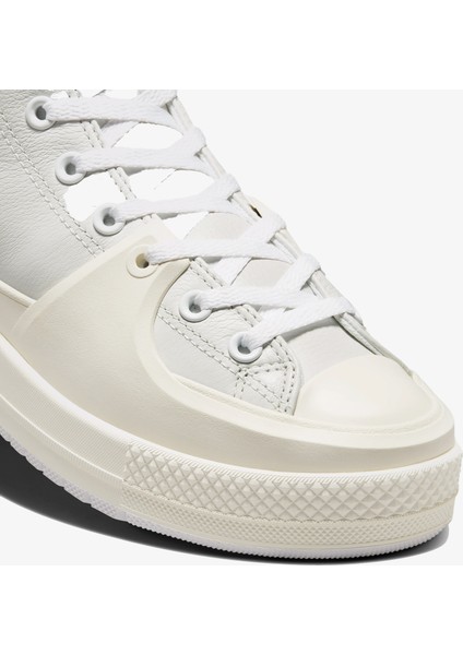 Chuck Taylor All Star Construct Leather Unisex Beyaz Sneaker