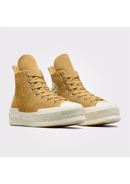 Chuck 70 Plus Warm Winter Kadın Bej Sneaker