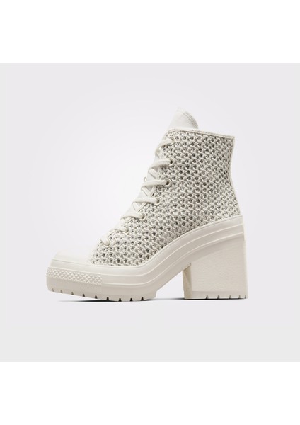 Chuck 70 De Luxe Heel Unisex Bej Platform Sneaker