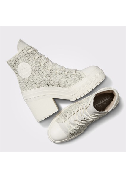 Chuck 70 De Luxe Heel Unisex Bej Platform Sneaker