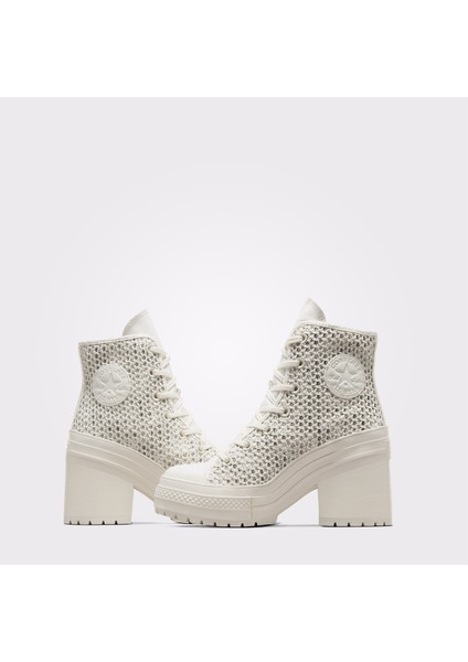Chuck 70 De Luxe Heel Unisex Bej Platform Sneaker