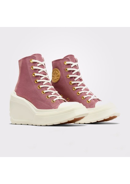 Chuck 70 De Luxe Wedge Platform Kadın Pembe Sneaker fiyatları