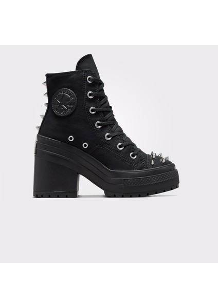 Chuck 70 De Luxe Heel Platform Studded Kadın Siyah Sneaker