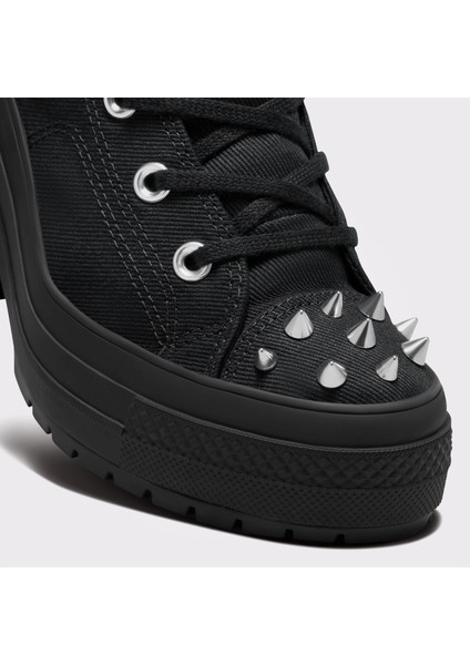 Chuck 70 De Luxe Heel Platform Studded Kadın Siyah Sneaker