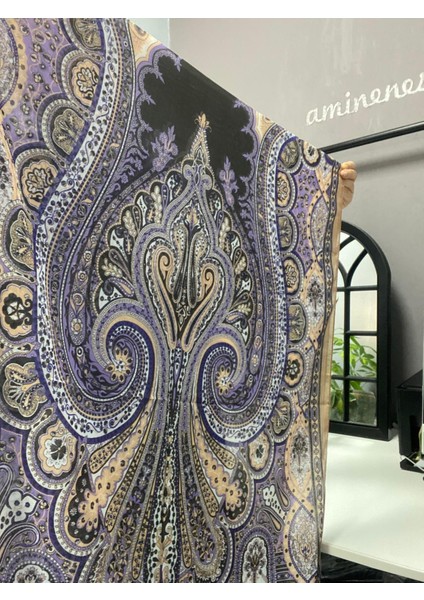 Ladure Hint Ipek Şal Mor Siyah indirimleri