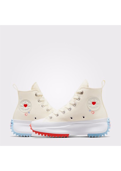 Run Star Hike Platform Y2K Heart Unisex Krem Sneaker