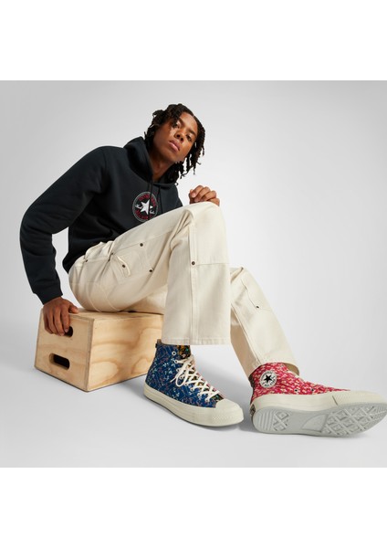 Beyond Retro Upcycled Floral Chuck 70 Unisex Mavi/kırmızı Sneaker modelleri