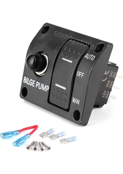 Marin Sintine Pompası Kontrol Paneli 12-24V 63X73MM Seaflo fiyatları