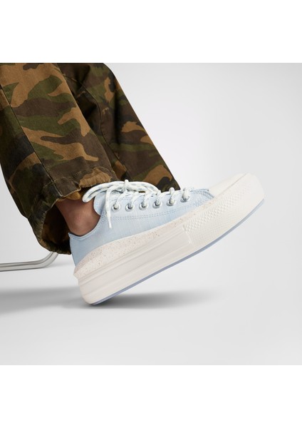 Chuck Taylor All Star Move Kadın Mavi Platform Sneaker
