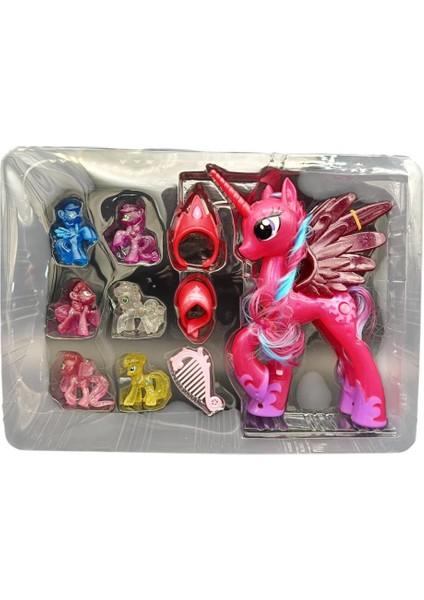 Renkli Pony At Büyük (013), Sesli Işıklı Saçlı Pony ve Ailesi My Little Pony Seti