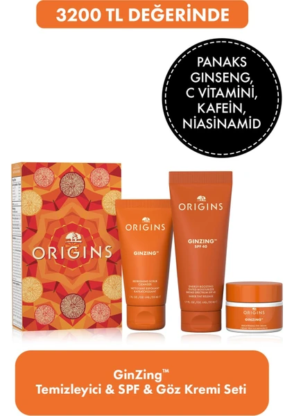 Ginzing™ Temizleyici & Spf & Göz Kremi Seti