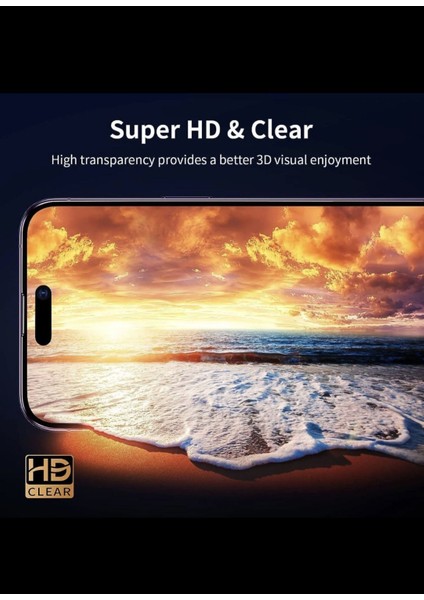 Iphone 11 Uyumlu Safir Ekran Koruyucu Hd Tam Kaplayan Full Koruma Antistatic Temperli Cam