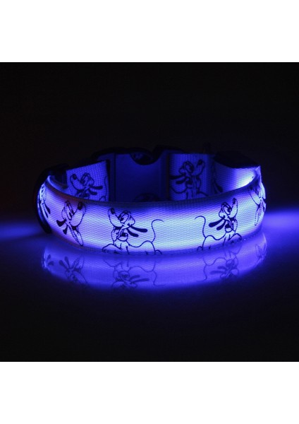 Pembe Düğme Pil Stili M Yaka 32-50CM Ayarlanabilir LED Köpek Tasma Işığı USB Şarj Edilebilir Gece Güvenliği Parlak Yakan Perro Büyük Köpekler Kedi Kolye Aksesuarı (Yurt Dışından)