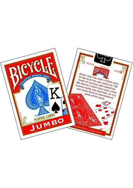 Jumbo Index Rıder Intern. Oyun Kartı Kırmızı-Bıcycle