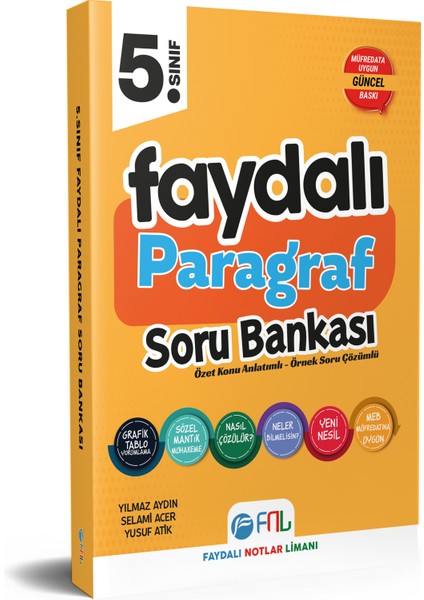 2025 5.sınıf Paragraf Konu Özetli Soru Bankası