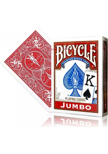 Jumbo Indeks Oyun Kartı Kırmızı-Bıcycle fırsatları