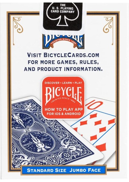 Jumbo Indeks Mavı Oyun Kartı -Bıcycle