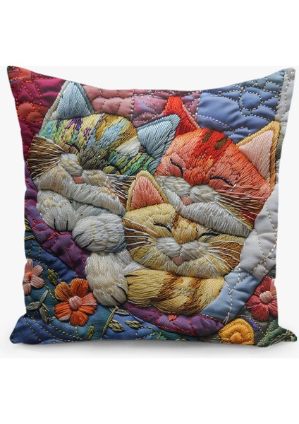 4'lü Kırlent Kılıf Seti Yılbaşı Christmas Deseni Çift Taraflı Dijital Baskılı fiyatları