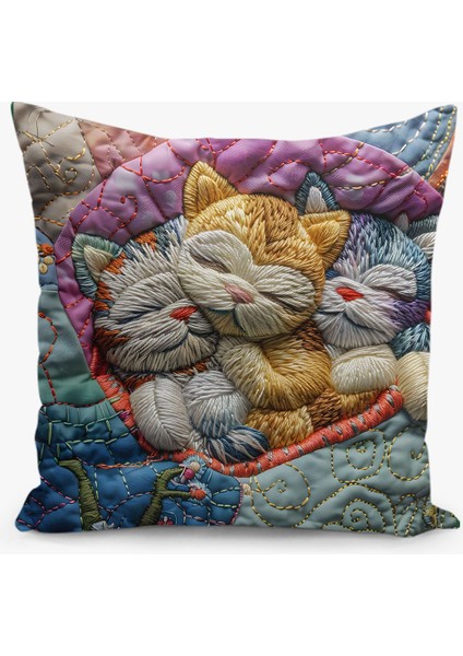 4'lü Kırlent Kılıf Seti Yılbaşı Christmas Deseni Çift Taraflı Dijital Baskılı modelleri