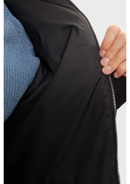 Pamuklu Regular Fit Dik Yaka Fermuarlı Ceket Erkek Ceket 50519620 001 indirimleri