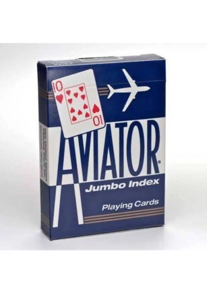Avıator Jumbo Poker Cırcle Back Mavı Oyun Kartı-Bıcycle fırsatları