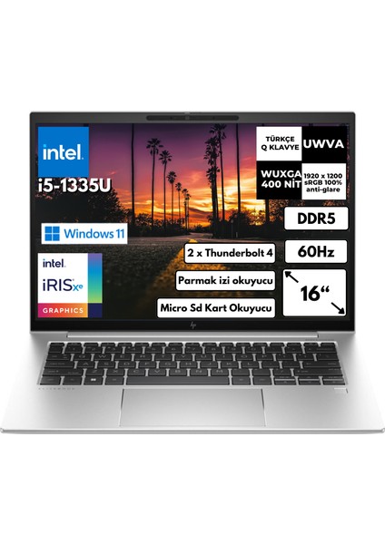 Elitebook 840 G10 I7-1355U 32-Gbddr5 512-GBDDR5 SSD Wuxga 14″ Windows 11 Pro Notebook 819H1EABT11