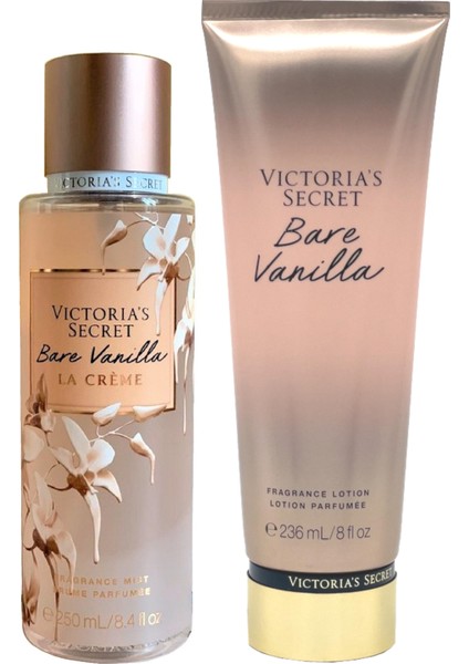 Bare Vanilla La Creme & Bare Vanilla Vücut Losyonu ve Spreyi 2'li Set