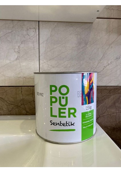 Popüler Sentetik Yağlı Boya 2,5 kg