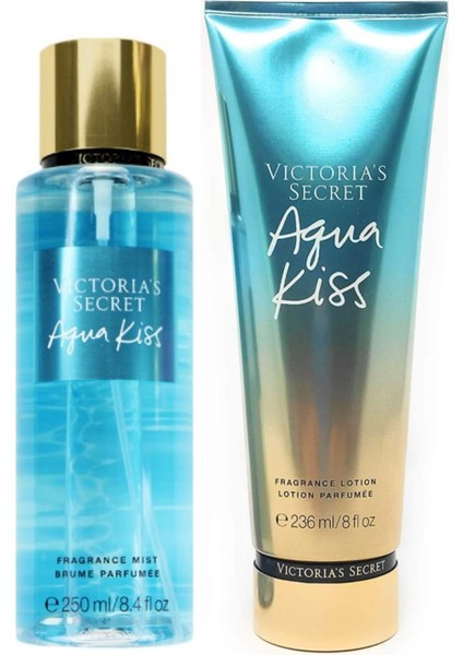 Aqua Kiss Vücut Spreyi ve Vücut Losyonu 2 Li Set