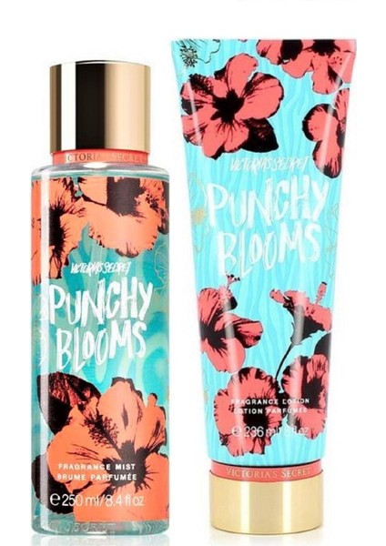 Punchy Blooms Vücut Losyonu ve Spreyi 2'li Set