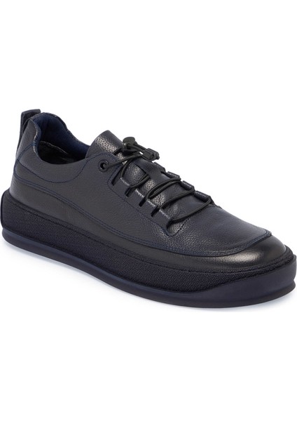 Lacivert Deri Erkek Sneaker - E24S1AY57137-A31