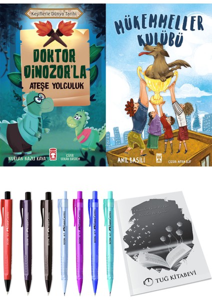 Mükemmeller Kulübü ve Doktor Dinozor'la Ateşe Yolculuk 2li Set